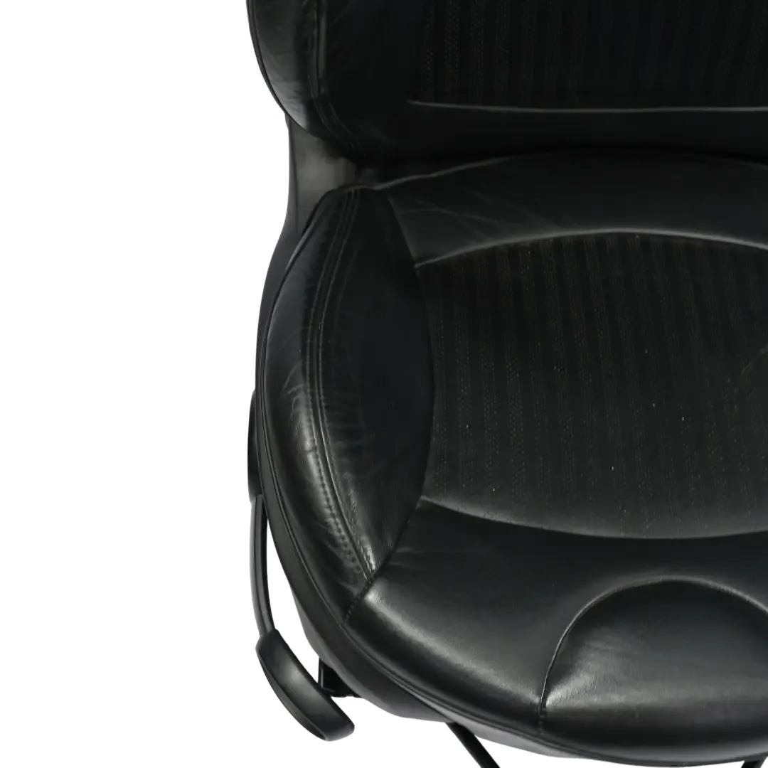 Mini Cooper One R56 Komplet Foteli Sport Przód Tył Czarne Skórzane - SKU R56-SEATS-SPORT-LEATHER-SET-T8E1 - Numer Części R56-SEATS-SPORT-LEATHER-SET