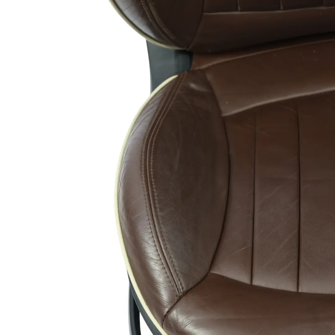 Mini R55 Clubman Leather Seats Sport Front Rear Hot Chocolate Lounge Interior - SKU R55-SEATS-HOT-CHOCOLATE - Part number R55-SEATS-HOT