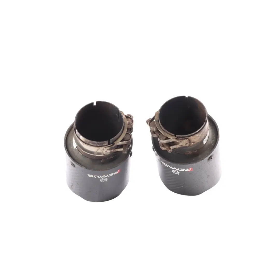 Remus Exhaust Tips Muffler Pipe Tip Black Carbon Set M140i to BMW F20 F21 with Part number REMUS-F21-M140I BMW F20 F21 Remus Exhaust Tips Muffler Pipe Tip Black Carbon Set M140i - SKU REMUS-F21-M140I - Part number REMUS-F21-M140I