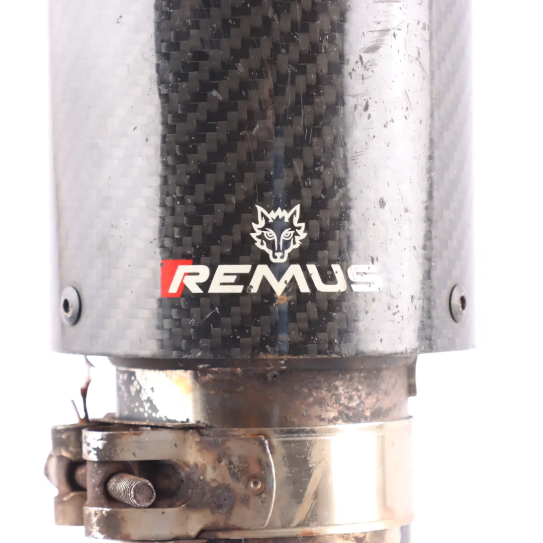 Remus Exhaust Tips Muffler Pipe Tip Black Carbon Set M140i to BMW F20 F21 with Part number REMUS-F21-M140I BMW F20 F21 Remus Exhaust Tips Muffler Pipe Tip Black Carbon Set M140i - SKU REMUS-F21-M140I - Part number REMUS-F21-M140I