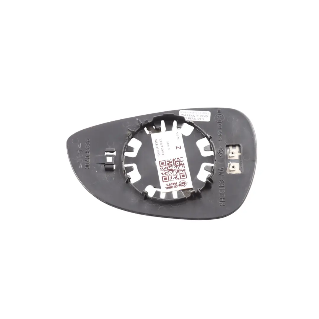 Ford B-Max Wing Mirror Glass Insert Heated Right O/S VM-6313EHR - SKU RHD-1875316 - Part number 1875316