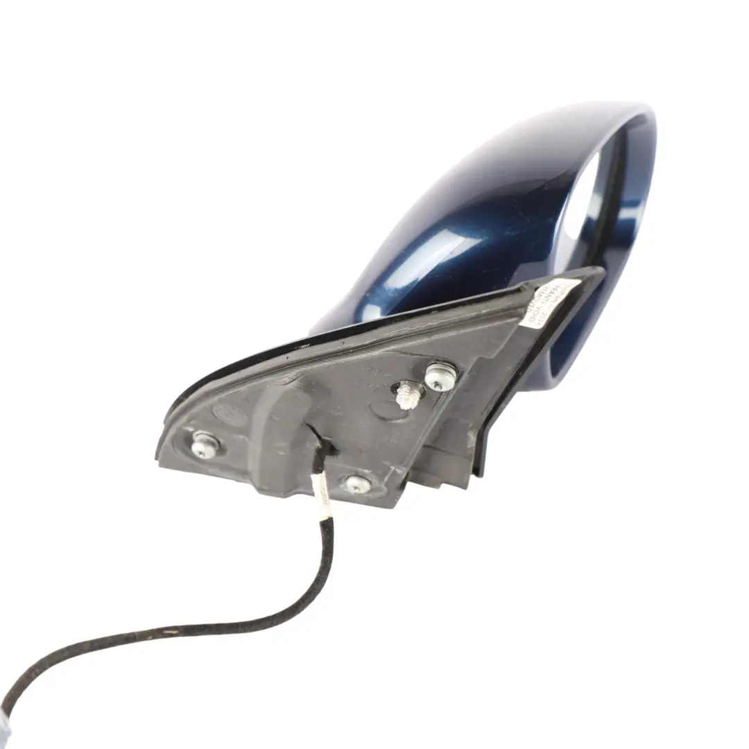 Volkswagen Golf Mk6 Electric Side View Wing Mirror Left N/S Tempest Blue-P5W - SKU RHD-1K2857508BP-TEB - Part number 1K2857508BP