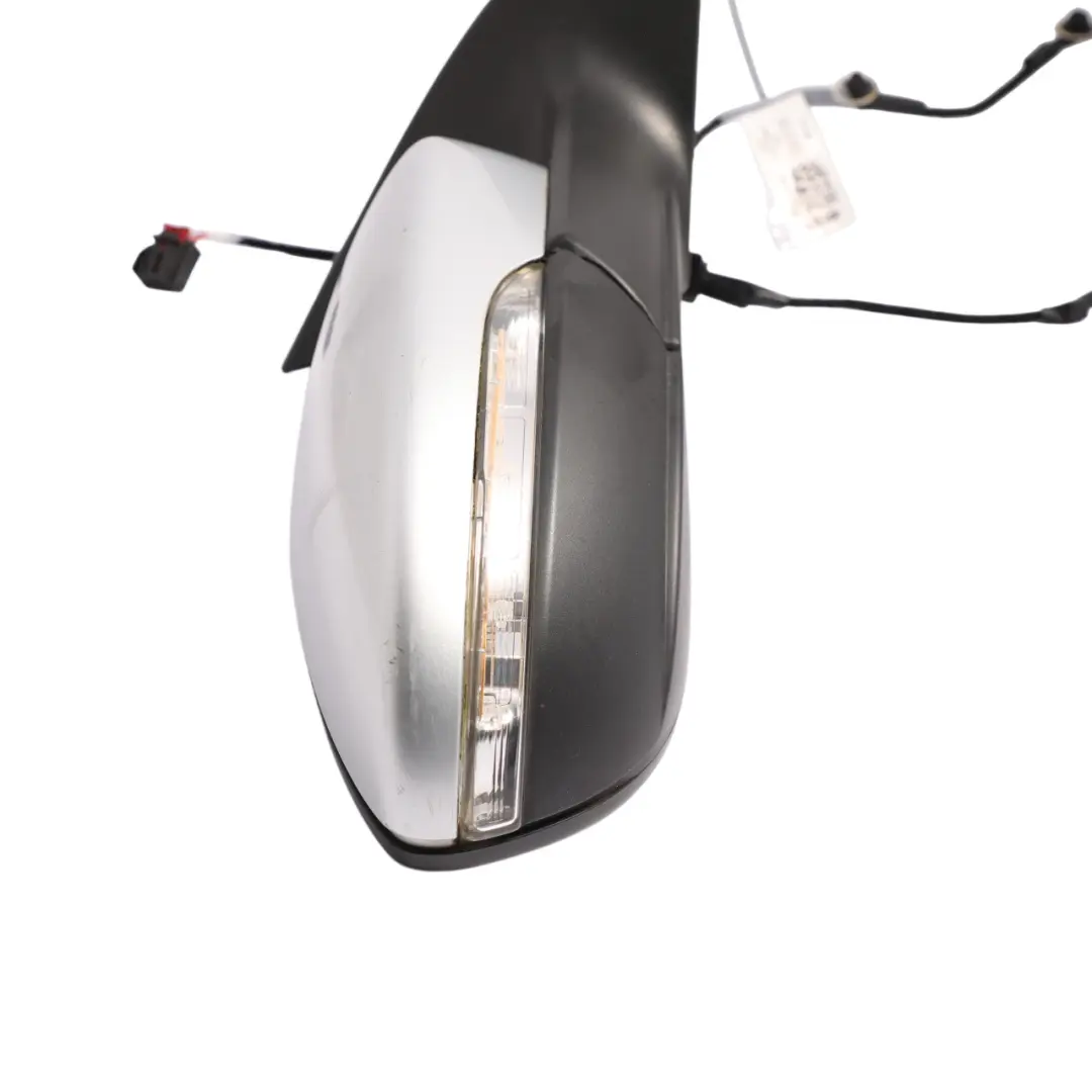 Volkswagen Scirocco Mk3 Wing Mirror Heated Door Right O/S Reflex Silver - A7W - SKU RHD-1K8857508P-RES - Part number 1K8857508P