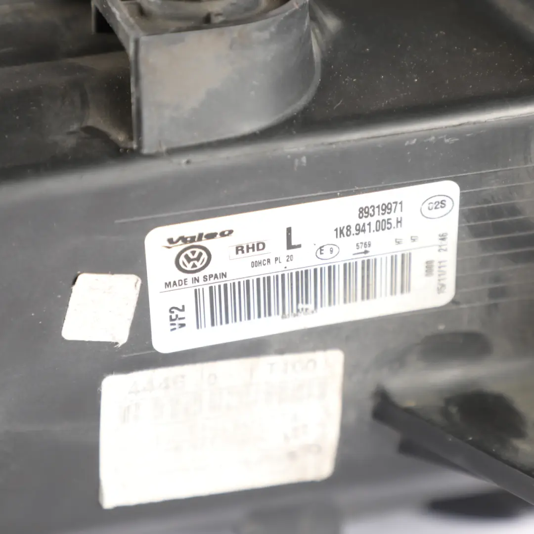 Volkswagen Scirocco Mk3 Headlight Headlamp Light Lamp Front Left N/S - SKU RHD-1K8941005H-1 - Part number 1K8941005H