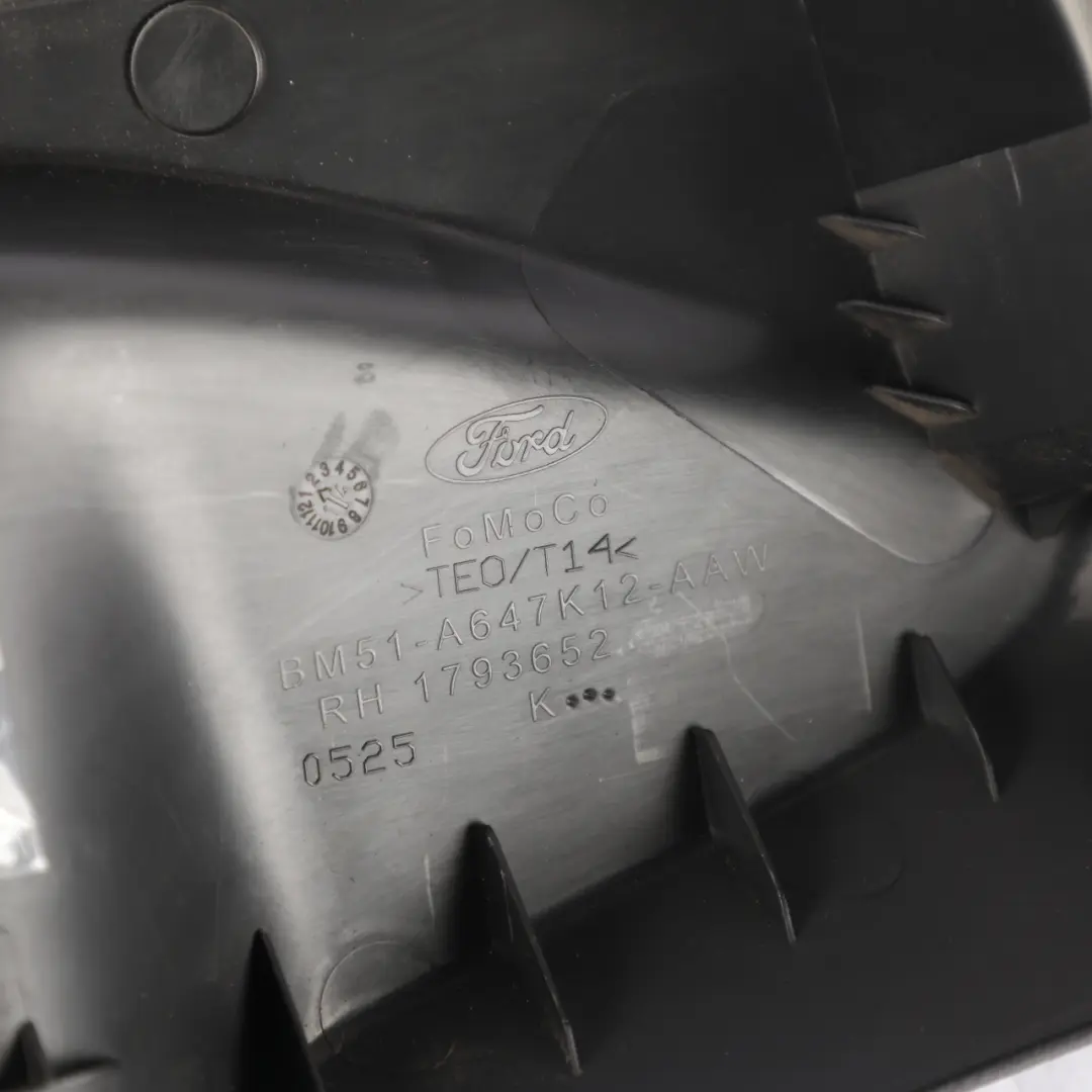 Ford Focus Mk3 Seat Trim Cover Panel Black Front Right O/S BM51-A647K12-AAW - SKU RHD-2007284 - Part number 2007284