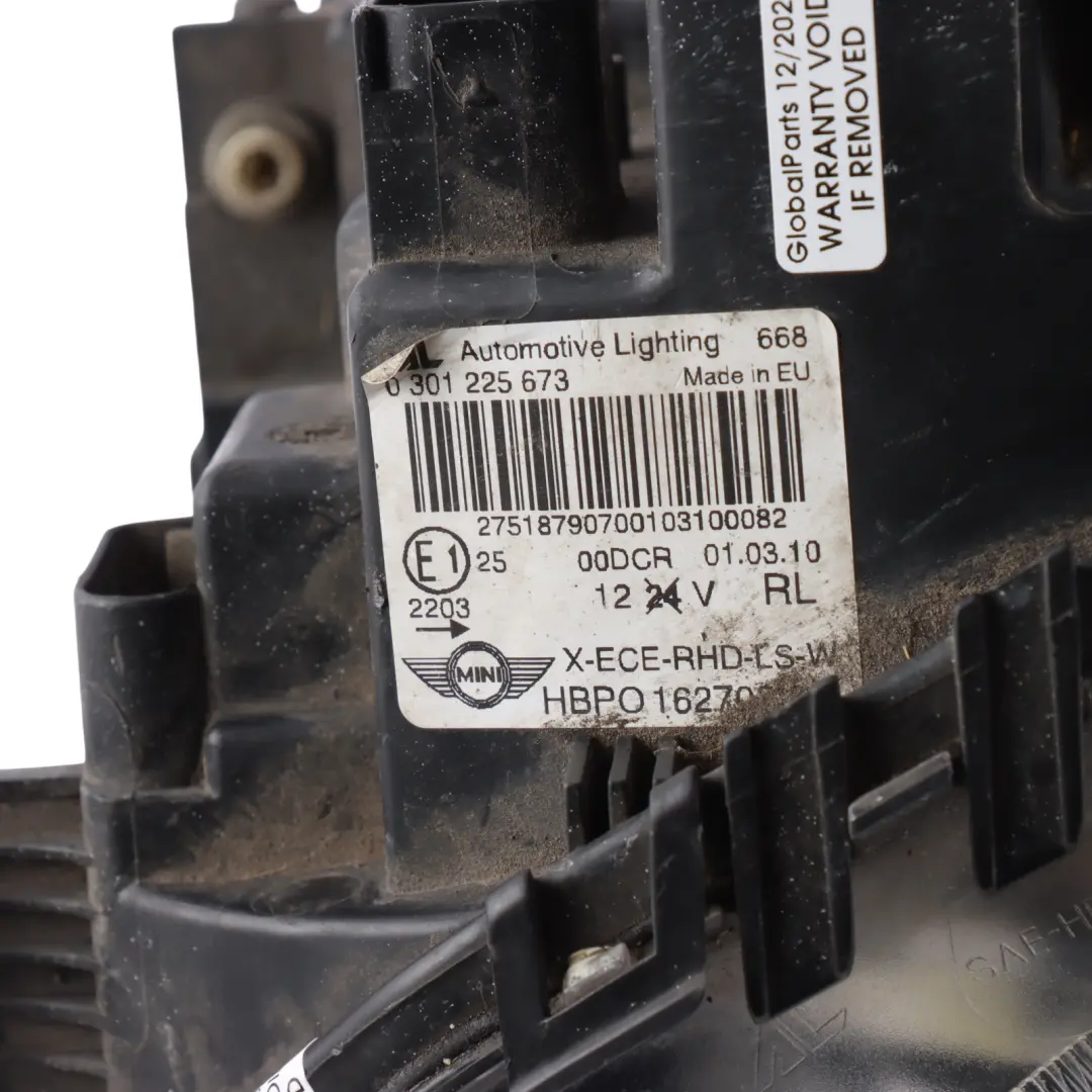 BMW Mini Cooper 5 R55 R56 R57 R58 R59 Passenger Side Xenon Headlight Left N/S - SKU RHD-2751879-6 - Part number 2751879