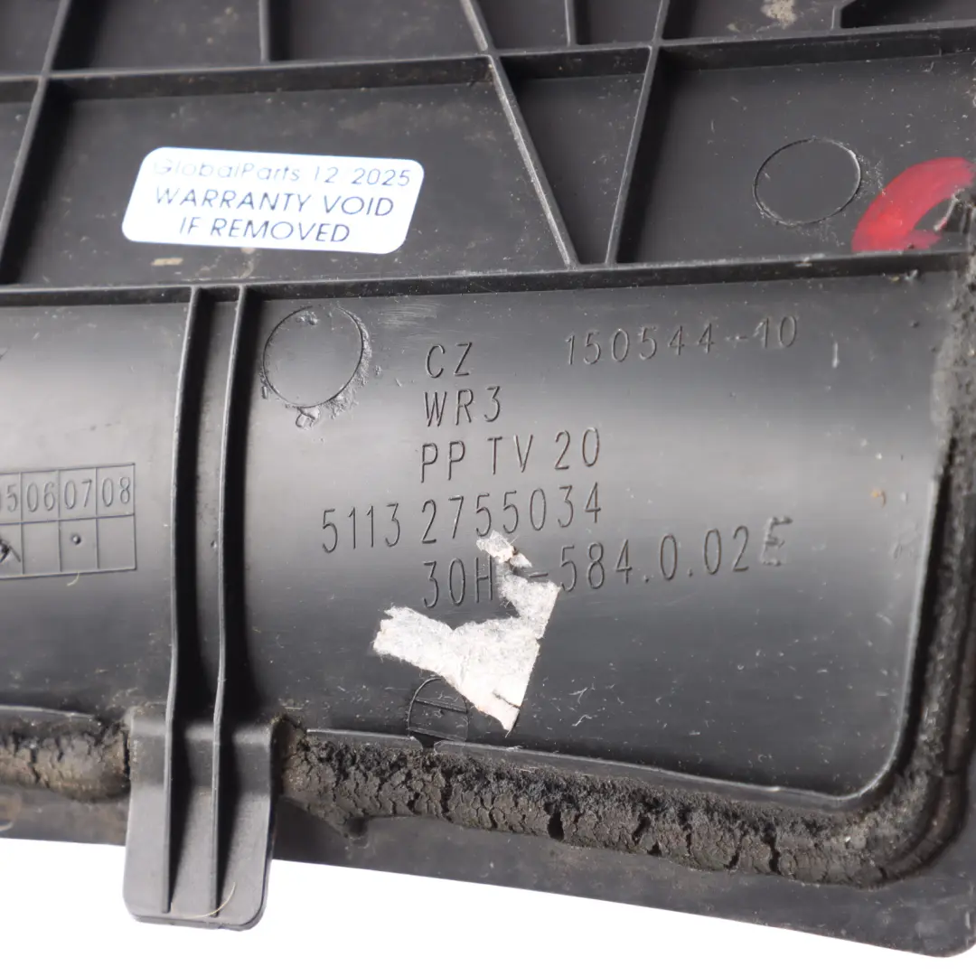 Compartment Cover Trim Left N/S to Mini Cooper R55 R56 R57 R58 Battery with Part number 2755034 Mini Cooper R55 R56 R57 R58 Battery Compartment Cover Trim Left N/S - SKU rhd-2755034-1 - Part number 2755034