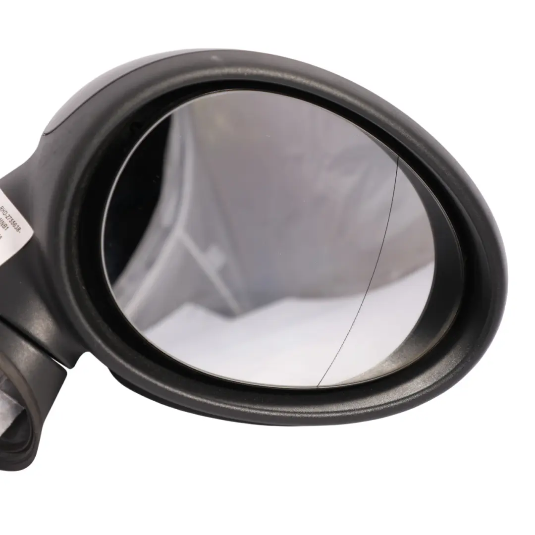 Heated Right Door Wing Mirror O/S Midnight Black to Mini Cooper One R55 R56 with Part number 2755638 Mini Cooper One R55 R56 Heated Right Door Wing Mirror O/S Midnight Black - SKU RHD-2755638-MNB1 - Part number 2755638