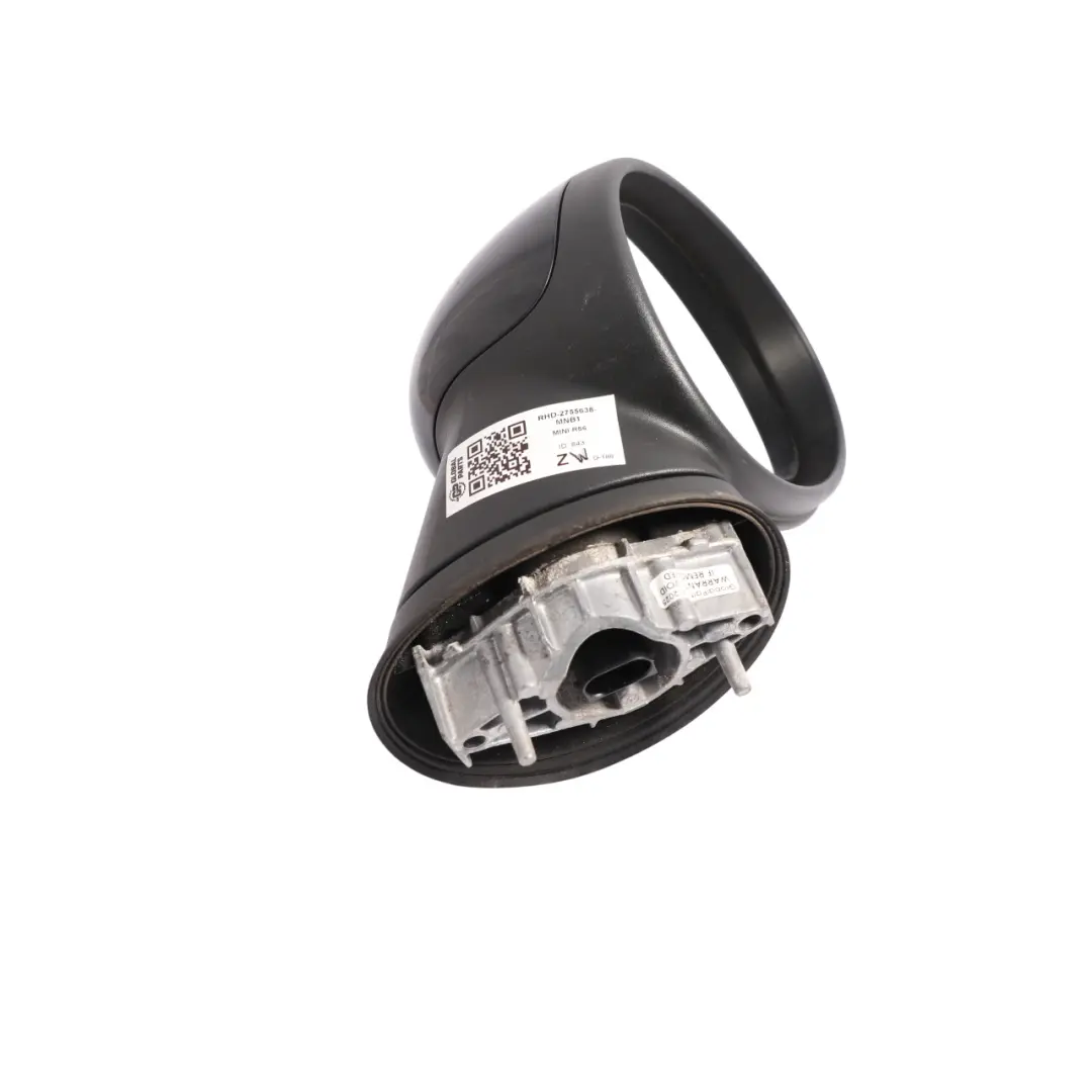 Heated Right Door Wing Mirror O/S Midnight Black to Mini Cooper One R55 R56 with Part number 2755638 Mini Cooper One R55 R56 Heated Right Door Wing Mirror O/S Midnight Black - SKU RHD-2755638-MNB1 - Part number 2755638