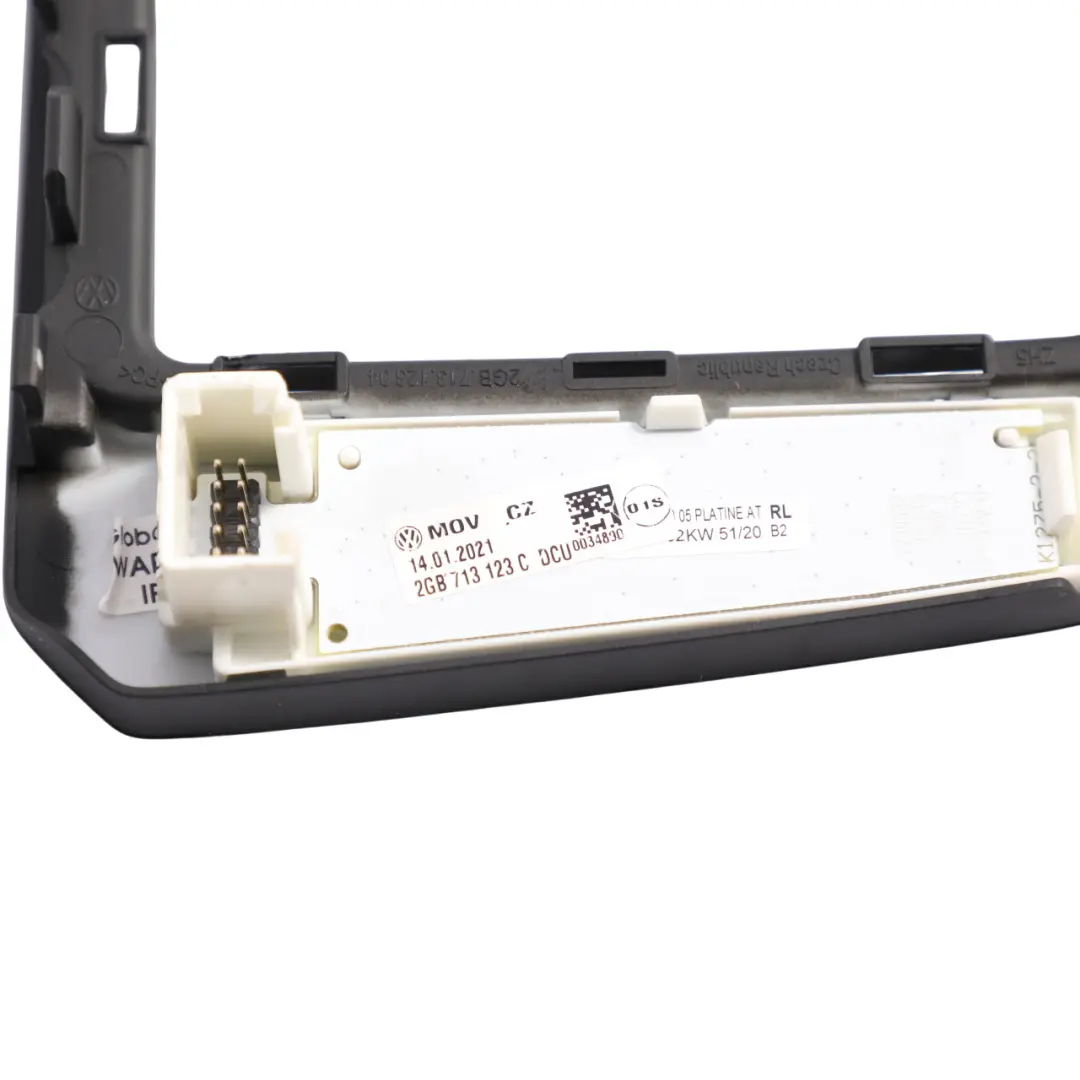 VW Volkswagen T-Roc Mk1 A11 Gearbox Lever Surround Trim Cover Panel - SKU RHD-2GB713123C - Part number 2GB713123C