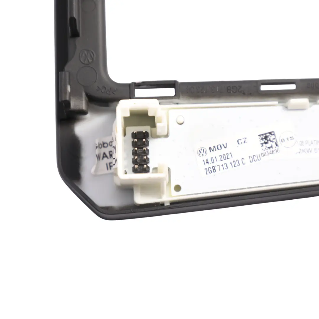 VW Volkswagen T-Roc Mk1 A11 Gearbox Lever Surround Trim Cover Panel - SKU RHD-2GB713123C - Part number 2GB713123C