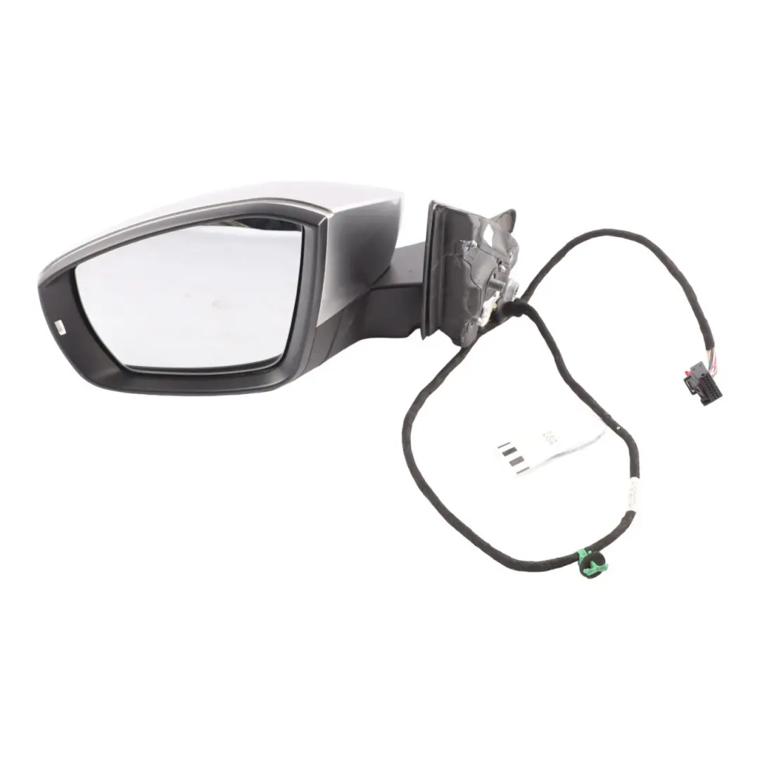 Volkswagen T-Roc Mk1 A11 Side View Wing Mirror Left N/S Aluminium 2GB857508AP - SKU RHD-2GB857507AS-ALU - Part number 2GB857507AS-ALU