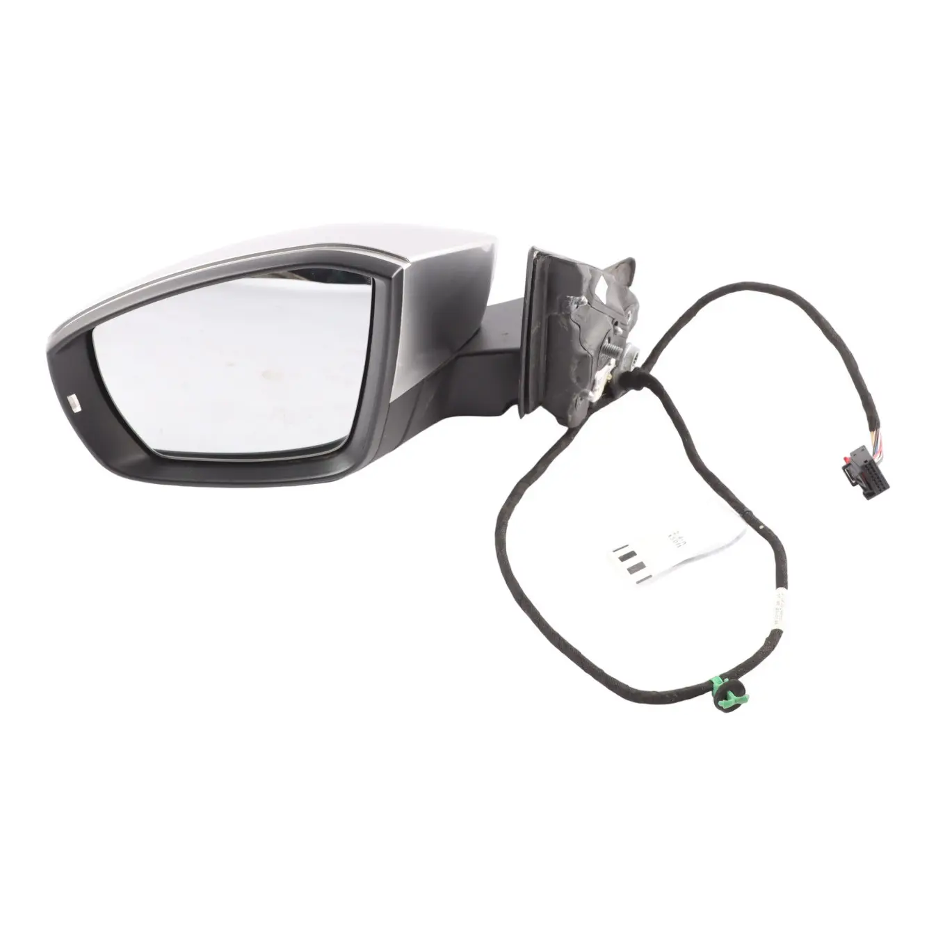 Volkswagen T-Roc Mk1 A11 Side View Wing Mirror Left N/S Aluminium 2GB857508AP