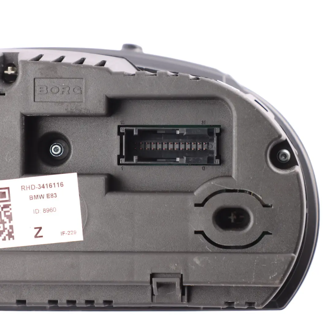 BMW X3 E83 Instrument Cluster Speedometer Clocks Petrol Automatic - SKU RHD-3416116 - Part number 3416116