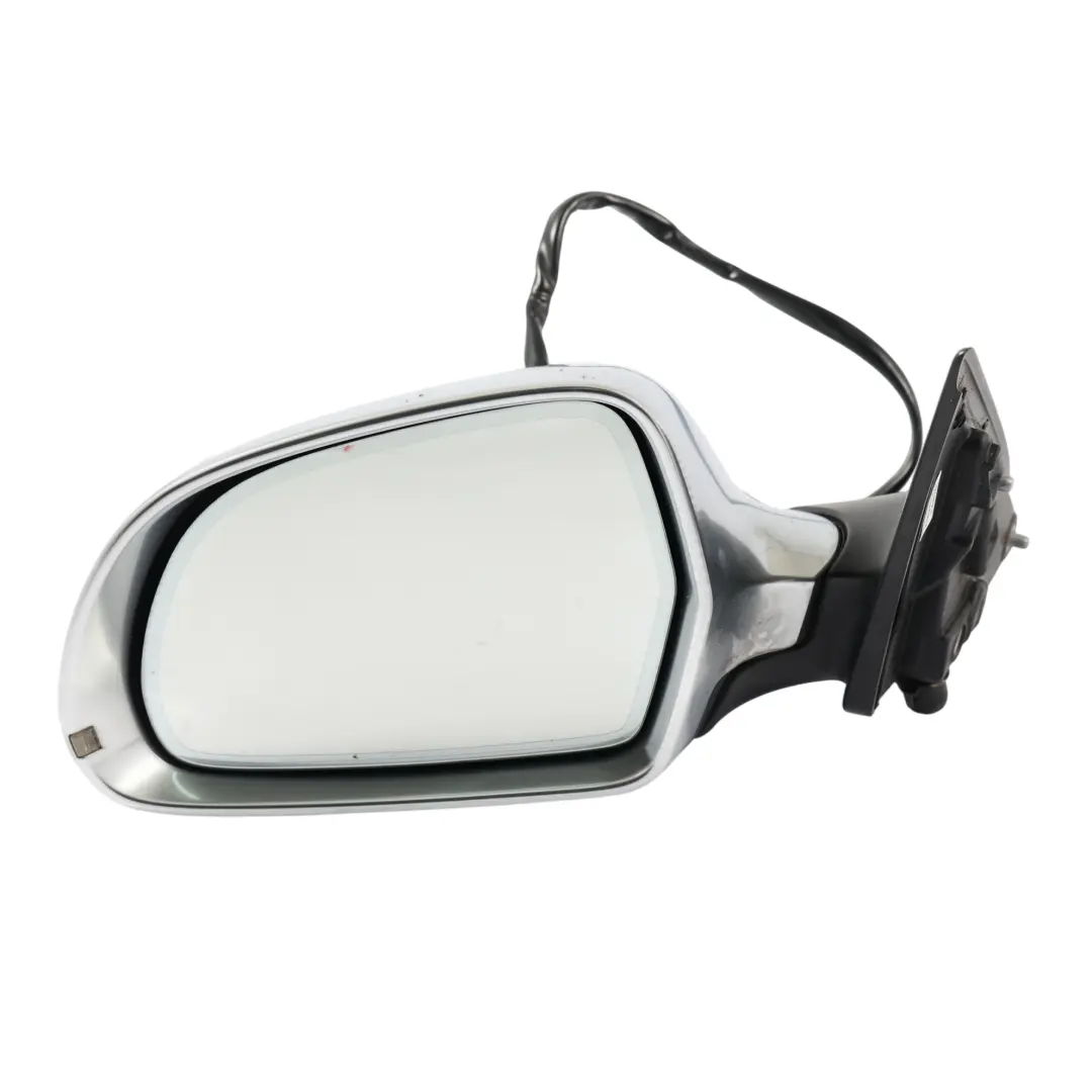Audi A8 S8 D3 Rear View Wing Mirror Heated Electrical Left N/S Aluminium - SKU RHD-4E2857409S-ALU - Part number 4E1857409S-ALU
