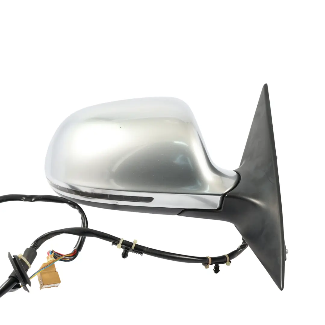 Audi A8 S8 D3 Rear View Wing Mirror Heated Electrical Right O/S Aluminium - SKU RHD-4E2857410S-ALU - Part number 4E2857410S-ALU