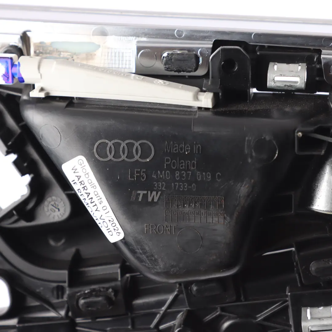 Audi Q7 4M Door Handle Support Panel Mount Front Left N/S 4M8853077 - SKU RHD-4M8867439H - Part number 4M8867439H