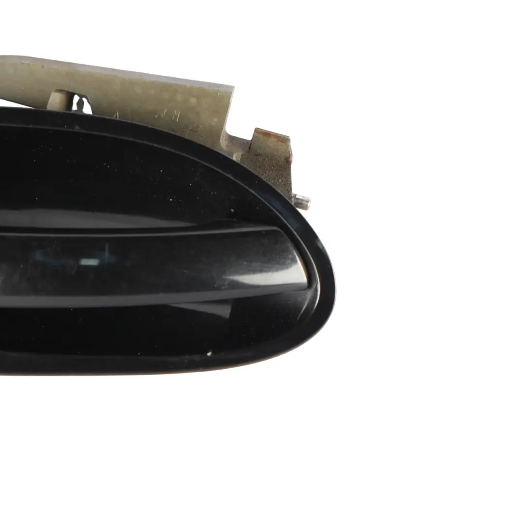 BMW E65 E66 Door Handle Outside Front Right Black Sapphire Metallic O/S - SKU RHD-7159722-BS - Part number 7159722