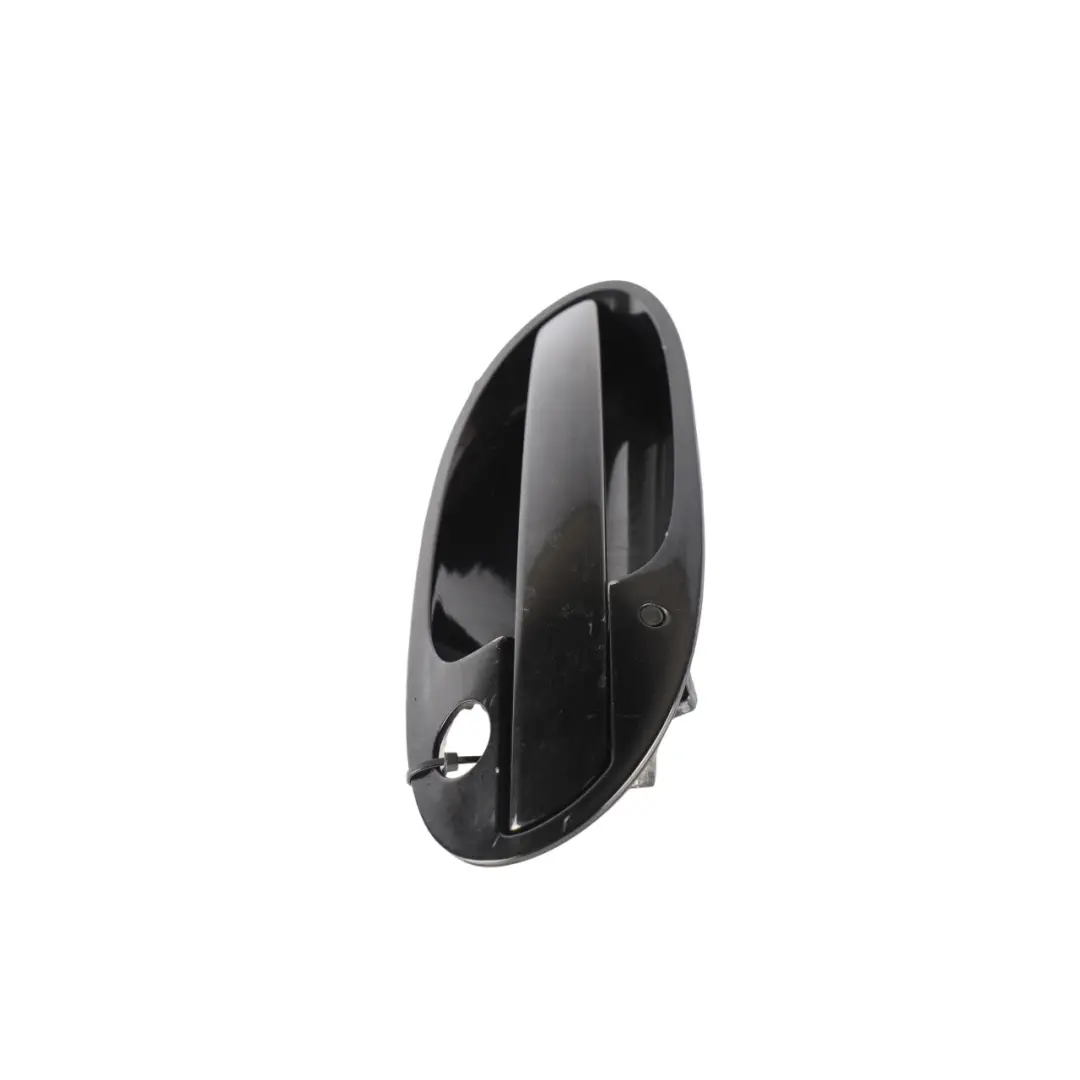 BMW E65 E66 Door Handle Outside Front Right Black Sapphire Metallic O/S - SKU RHD-7159722-BS - Part number 7159722
