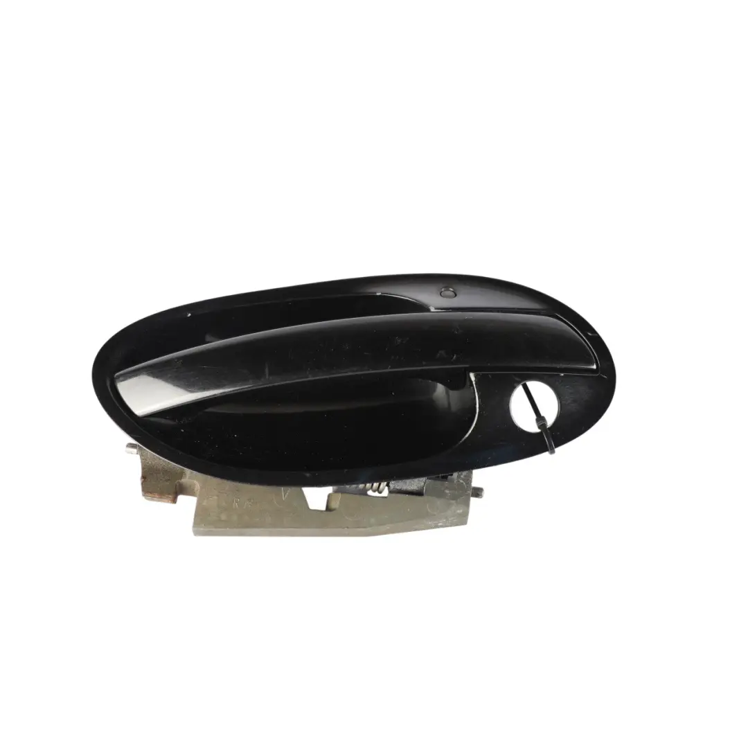 BMW E65 E66 Door Handle Outside Front Right Black Sapphire Metallic O/S - SKU RHD-7159722-BS - Part number 7159722