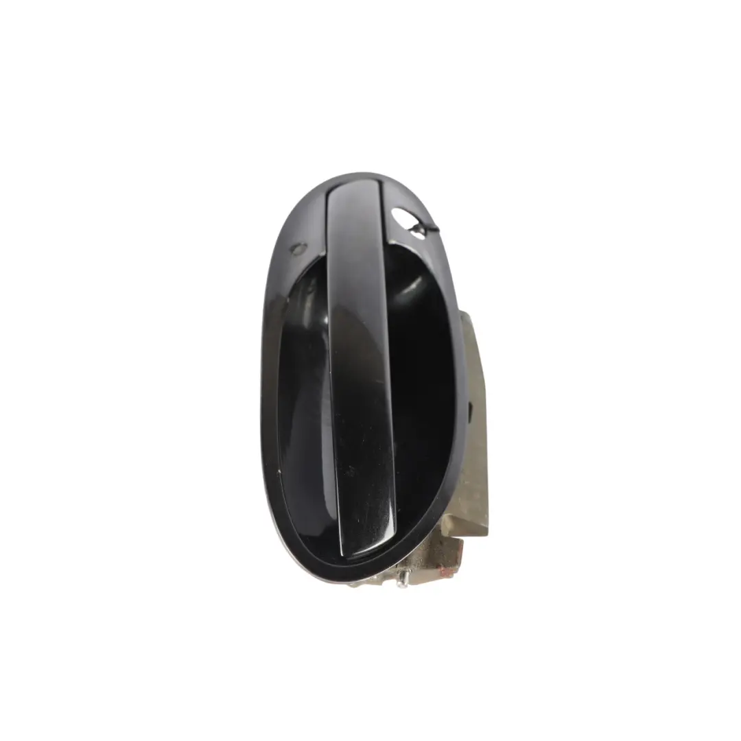BMW E65 E66 Door Handle Outside Front Right Black Sapphire Metallic O/S - SKU RHD-7159722-BS - Part number 7159722