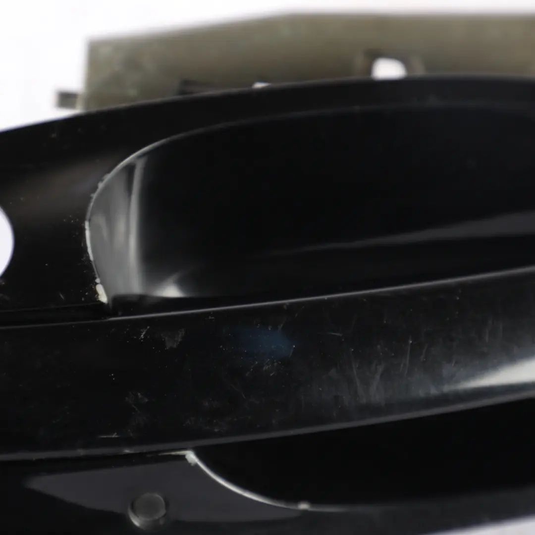 BMW E65 E66 Door Handle Outside Front Right Black Sapphire Metallic O/S - SKU RHD-7159722-BS - Part number 7159722