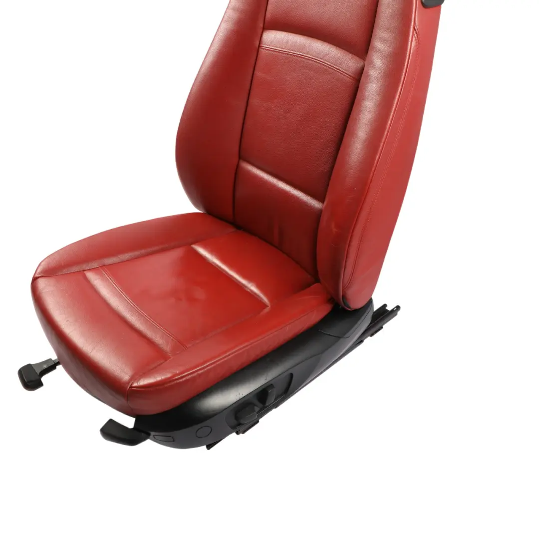 Front Seat BMW E92 Coupe Left N/S Korall Red Leather Dakota Memory to with Part number 7253249 Front Seat BMW E92 Coupe Left N/S Korall Red Leather Dakota Memory - SKU 7253249-1 - Part number 7253249