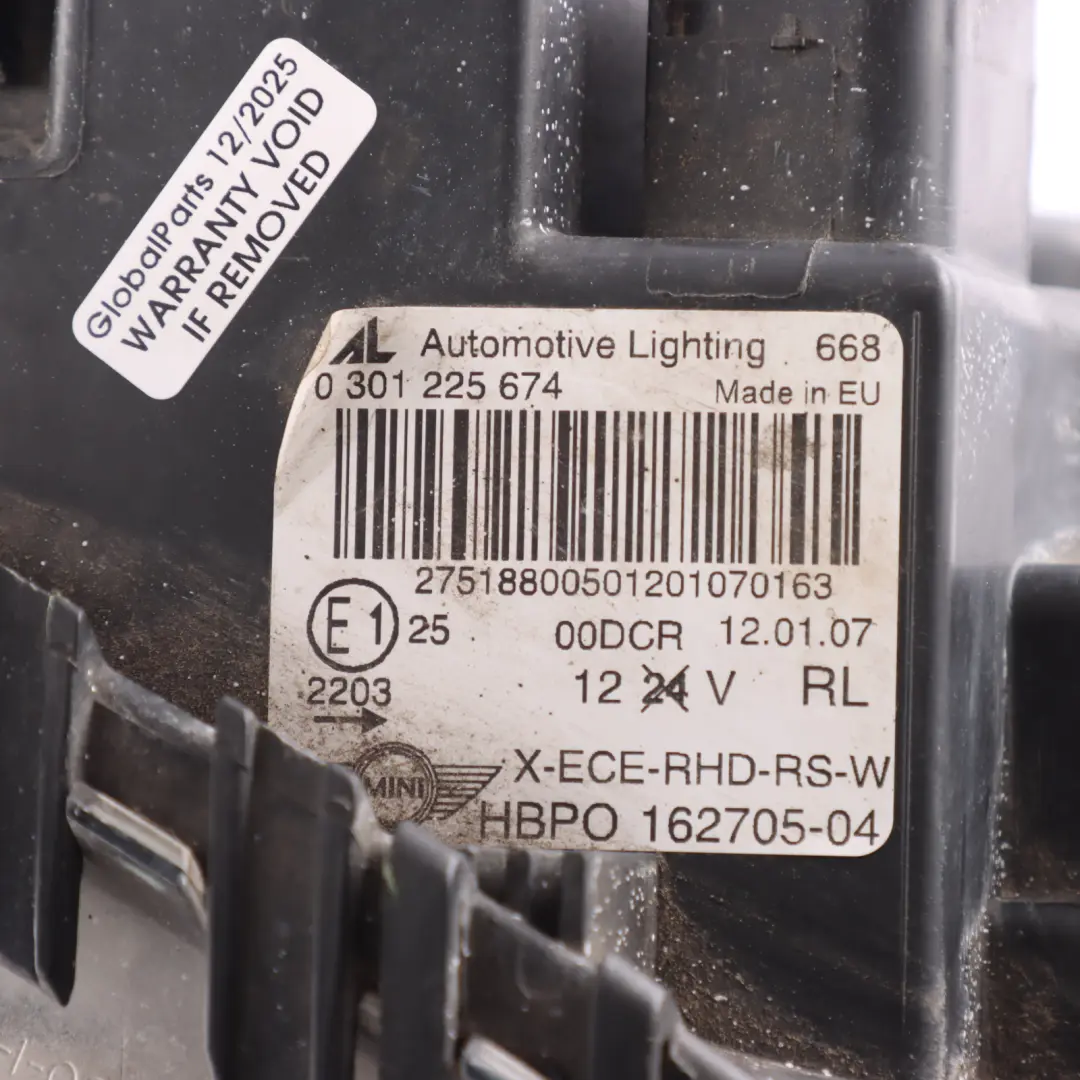 Drivers Side Xenon Headlight Right O/S 2751880 to Mini Cooper S R55 R56 R57 with Part number 7269984 Mini Cooper S R55 R56 R57 Drivers Side Xenon Headlight Right O/S 2751880 - SKU rhd-7269990-4 - Part number 7269984