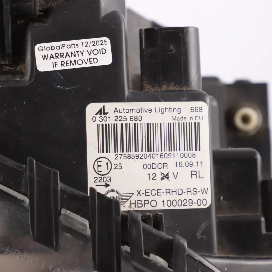 Mini Cooper R55 R56 Bi-Xenon Headlight Lamp Indicator White Right O/S - SKU RHD-7269992-1 - Part number 7269992