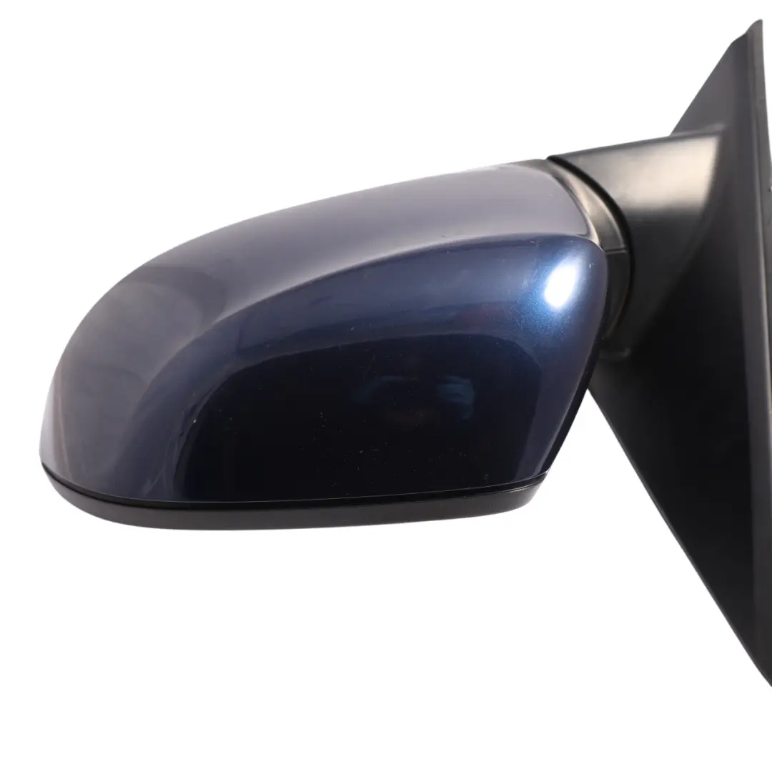 BMW X3 F25 Side View Wing Mirror Heated Outside Left N/S Tiefseeblau - A76 - SKU RHD-7395203-DSB - Part number 7395203