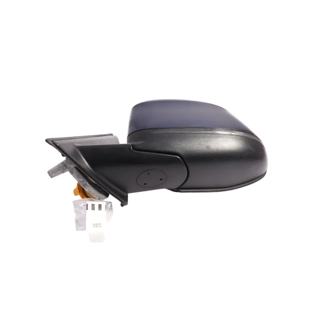 BMW X3 F25 Side View Wing Mirror Heated Outside Left N/S Tiefseeblau - A76 - SKU RHD-7395203-DSB - Part number 7395203