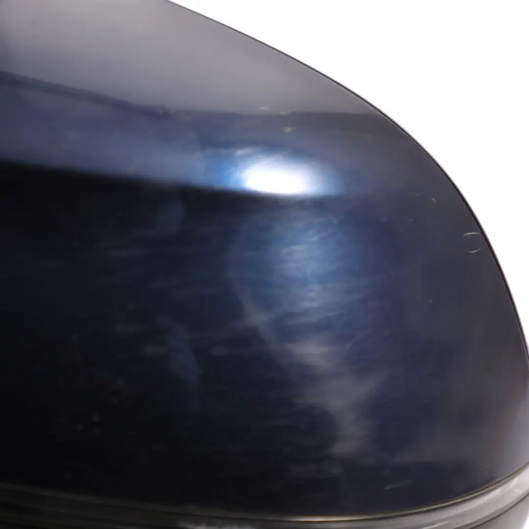 BMW X3 F25 Side View Wing Mirror Heated Outside Left N/S Tiefseeblau - A76 - SKU RHD-7395203-DSB - Part number 7395203