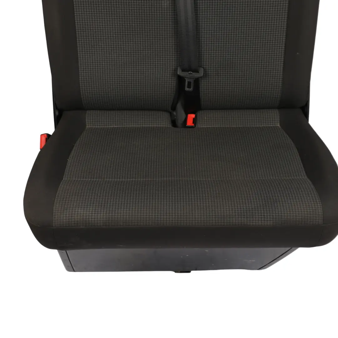 Front Double Seat Cloth Titan Black Left N/S to Volkswagen Transporter T6 with Part number 7LA881805Q Volkswagen Transporter T6 Front Double Seat Cloth Titan Black Left N/S - SKU RHD-7LA881805Q - Part number 7LA881805Q