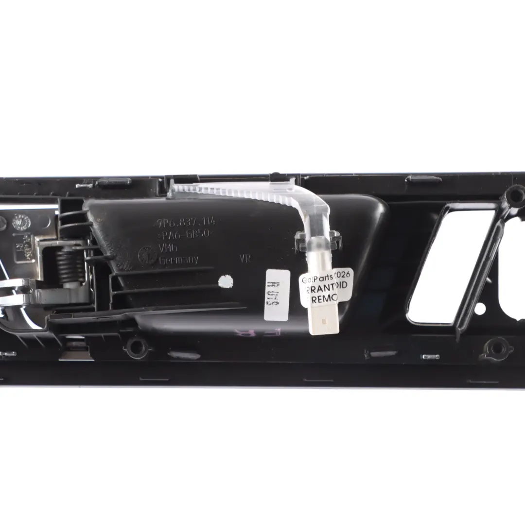 VW Touareg 7P Door Handle Interior Pull Trim Panel Front Right O/S 7P6837114 - SKU RHD-7P6867410A - Part number 7P6867410A