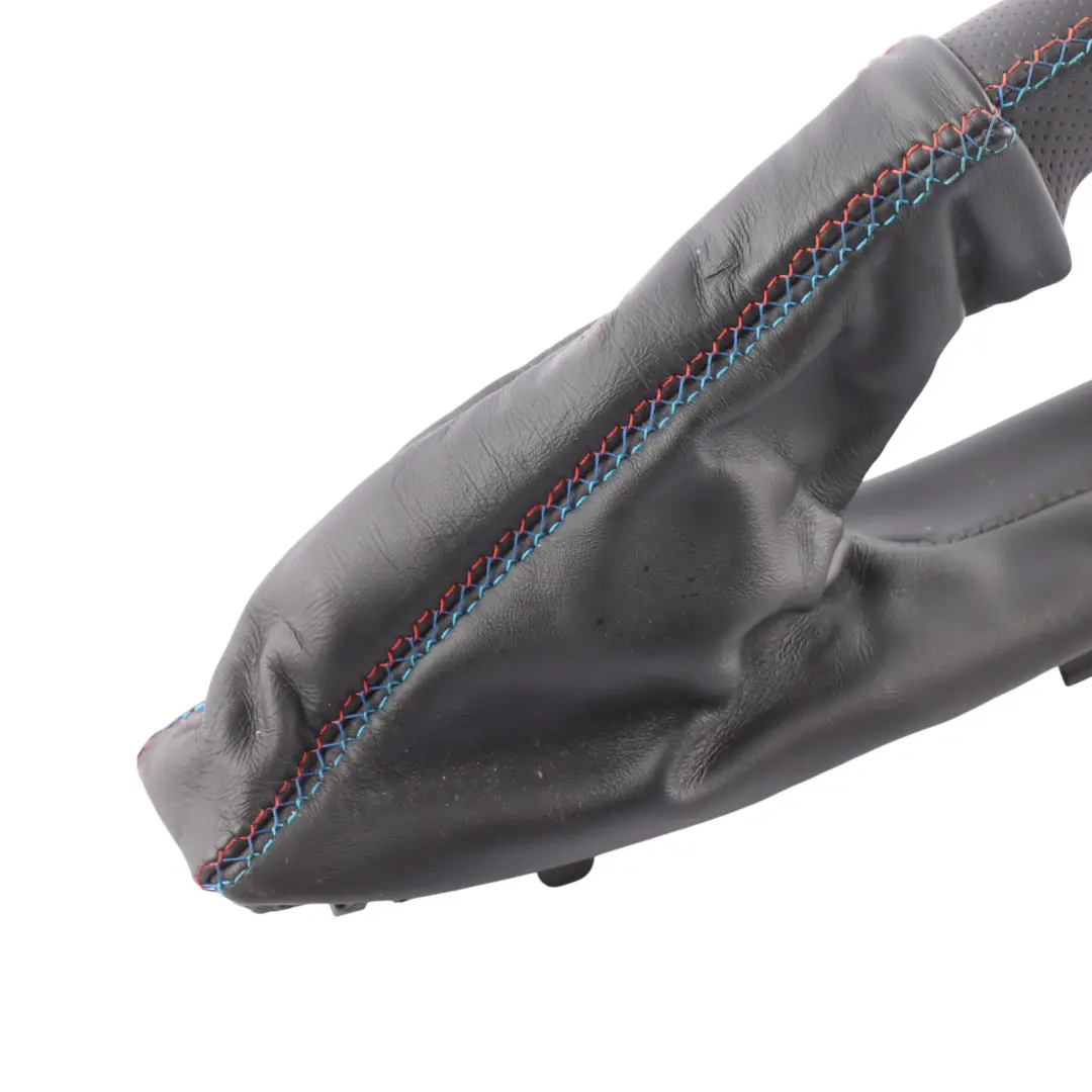 Trim Handbrake Lever Leather Set to BMW E82 E87 E88 M Sport Gear Cover with Part number 8037305 BMW E82 E87 E88 M Sport Gear Cover Trim Handbrake Lever Leather Set - SKU RHD-8037305-3 - Part number 8037305