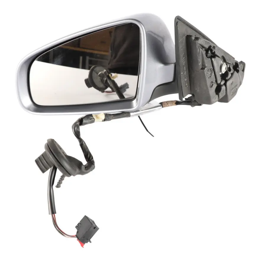 Audi A3 8P Outside Door Wing Mirror Left N/S Akoya Silver - Y7H 8E2858531AA - SKU RHD-8E0857507B-ASI - Part number 8E0857507B