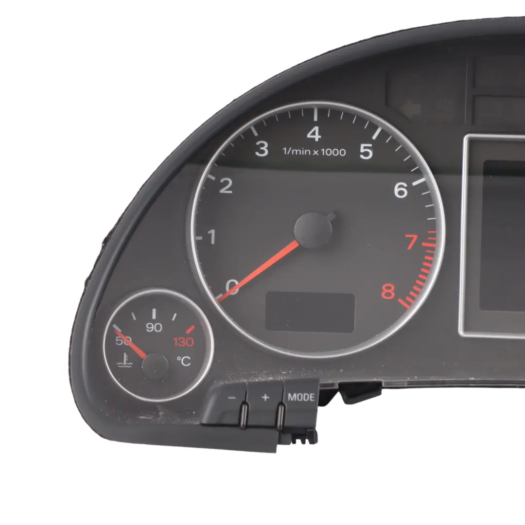 Audi A4 B7 Petrol Instrument Cluster Clocks Speedometer Manual - SKU RHD-8E0920951M - Part number 8E0920951M