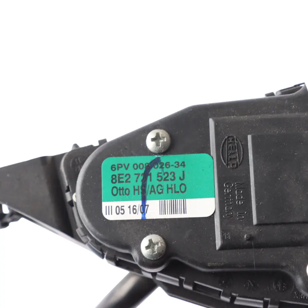 Throttle Pedal Accelerator Gas Assembly Unit to Audi A4 B7 2.0 TDI with Part number 8E2721523J Audi A4 B7 2.0 TDI Throttle Pedal Accelerator Gas Assembly Unit - SKU RHD-8E2721523J-1 - Part number 8E2721523J