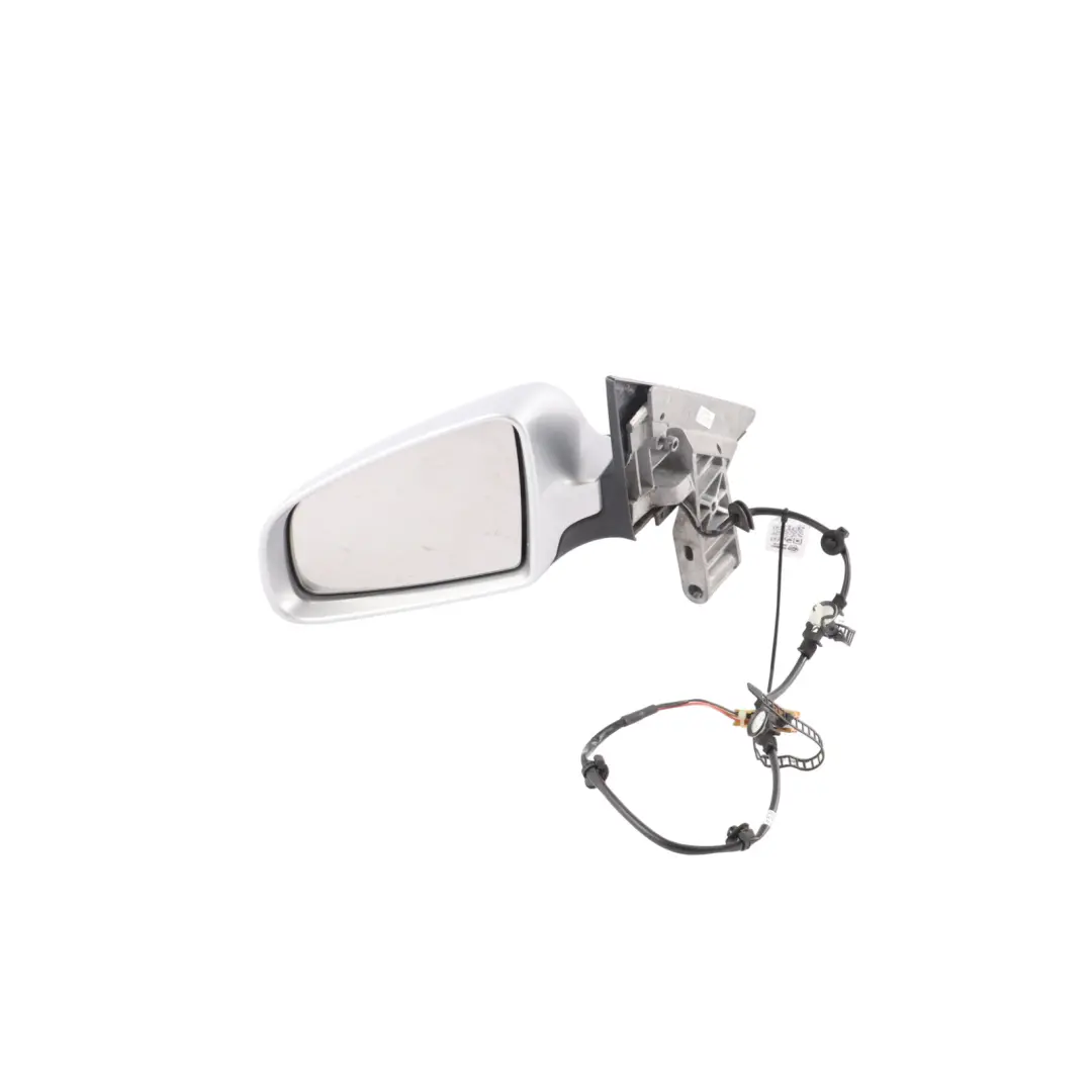 Audi A4 B7 Door Wing Mirror Outside Left N/S Light Silver Metallic - Y7W - SKU RHD-8H2858531E-LS - Part number 8H2858531E