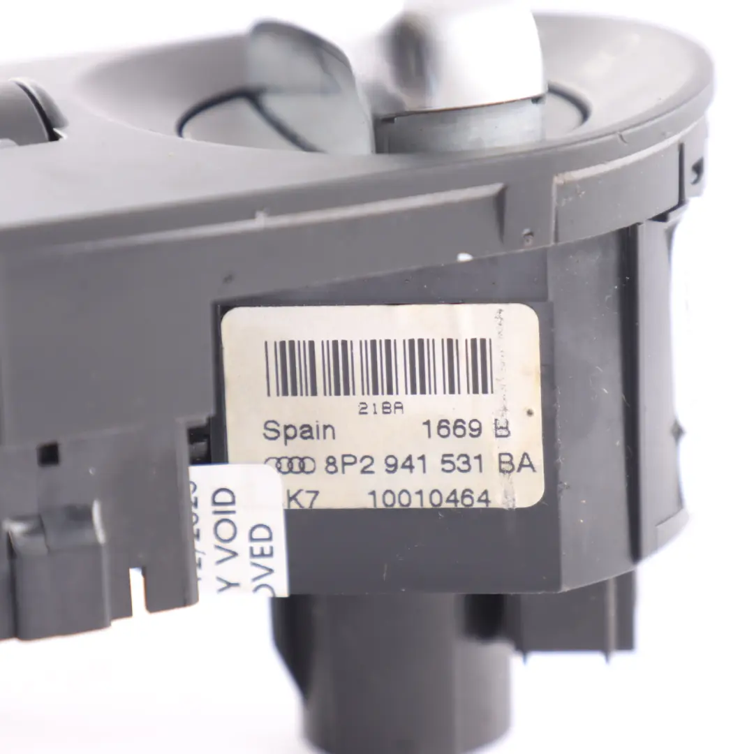 Audi TT 8J A3 8P Headlight Switch Control Panel Fog Light Unit - SKU RHD-8P2941531BA - Part number 8P2941531BA