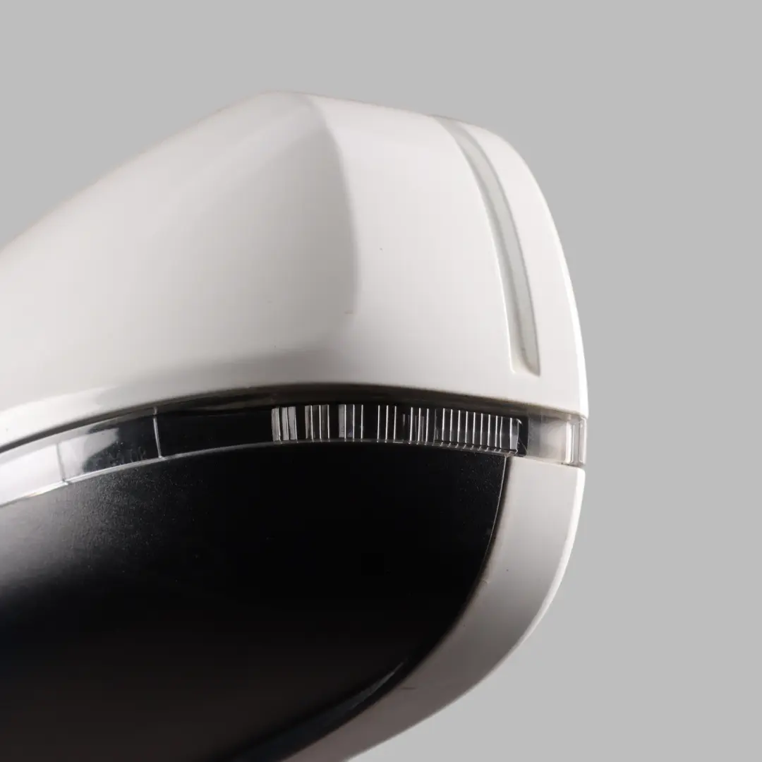 Audi A5 8T Wing Mirror Electric Left N/S Ibis White - Y9C - SKU RHD-8T2857409AH-IWH - Part number 8T2857409AH