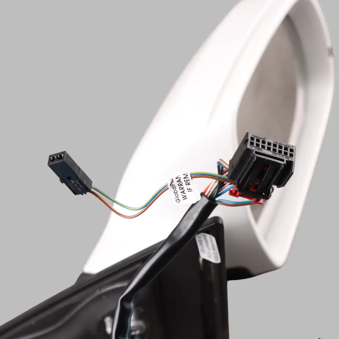Audi A5 8T Door Right O/S Mirror Wing Electric Ibis White - Y9C - SKU RHD-8T2857410AH-IWH - Part number 8T2857410AH