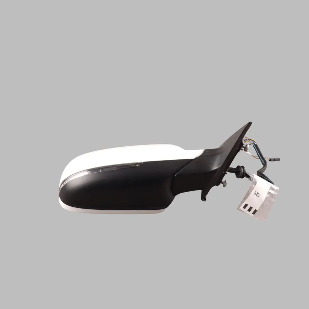 Audi A5 8T Door Right O/S Mirror Wing Electric Ibis White - Y9C - SKU RHD-8T2857410AH-IWH - Part number 8T2857410AH