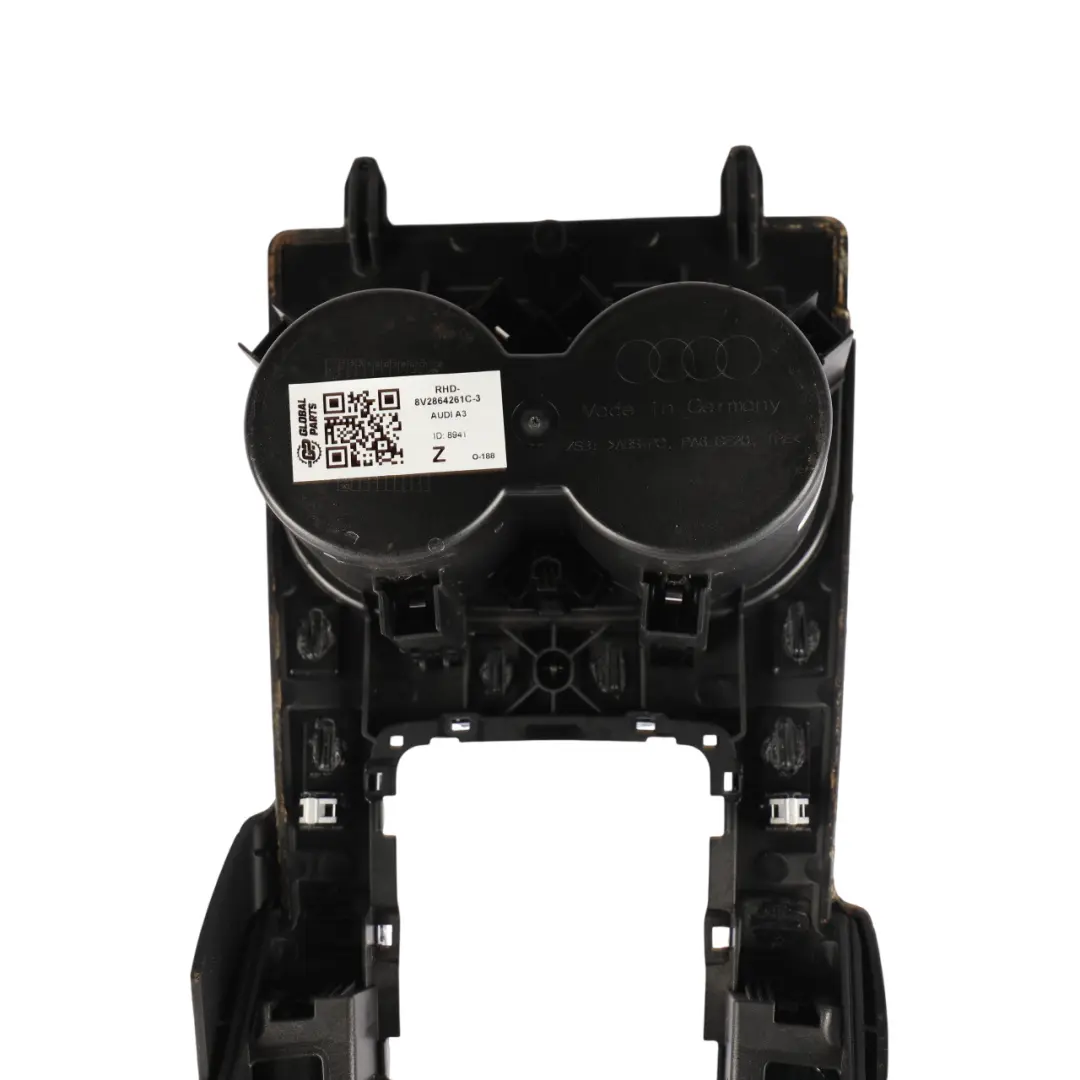 Audi A3 8V Media Sat Nav Control Center Console Cup Holder Automatic - SKU RHD-8V2864261C-3 - Part number 8V2864261C