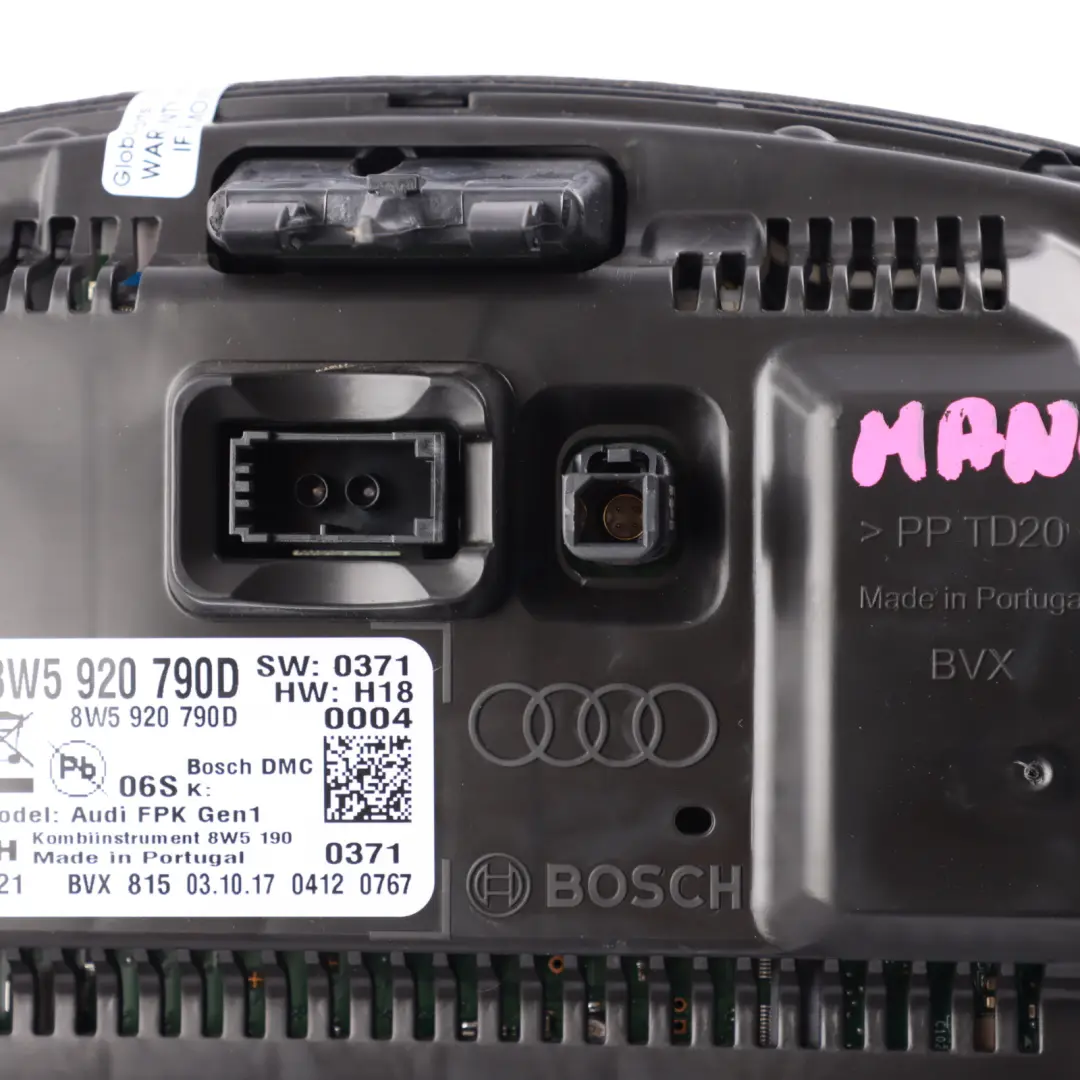 Digital Speedometer Cluster Clocks Automatic to Audi A5 S5 F5 Q5 FY with Part number 8W5920790D Audi A5 S5 F5 Q5 FY Digital Speedometer Cluster Clocks Automatic - SKU RHD-8W5920790D-2 - Part number 8W5920790D