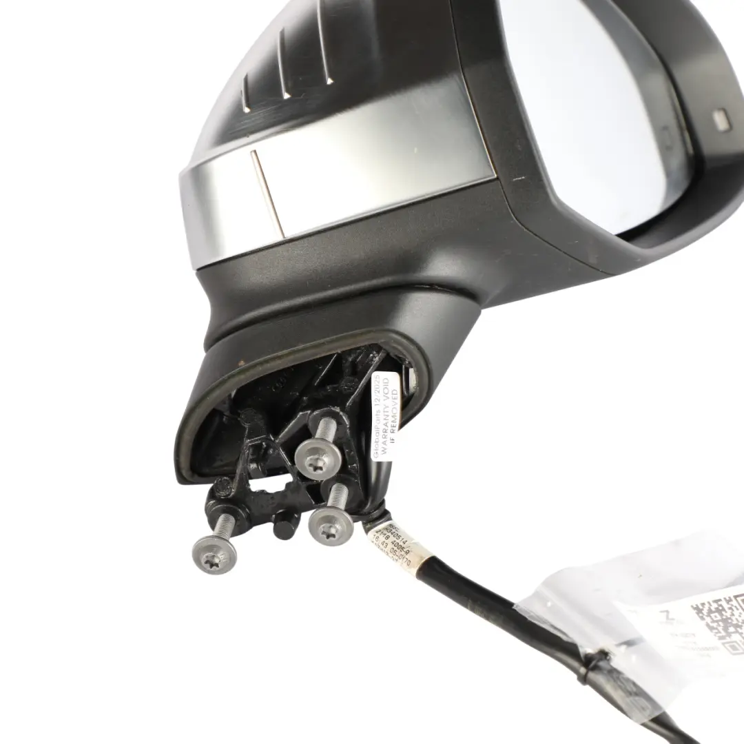 Audi A5 S5 F5 Electric Wing Mirror Base Door Right O/S Side Mirror 8W6857410AJ - SKU RHD-8W6857410AJ-ALU - Part number 8W6857410AJ-ALU