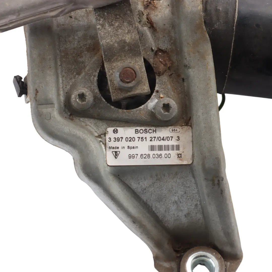 987C Front Windscreen Wiper Mechansim Linkage Motor to Porsche Cayman with Part number 99762803600 Porsche Cayman 987C Front Windscreen Wiper Mechansim Linkage Motor - SKU RHD-99762803600 - Part number 99762803600