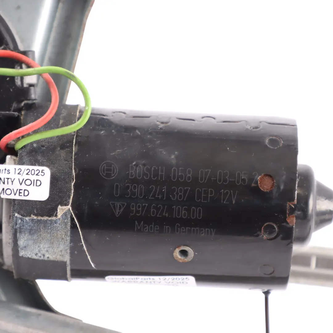 Porsche Cayman 987C Front Windscreen Wiper Mechansim Linkage Motor - SKU RHD-99762803600 - Part number 99762803600