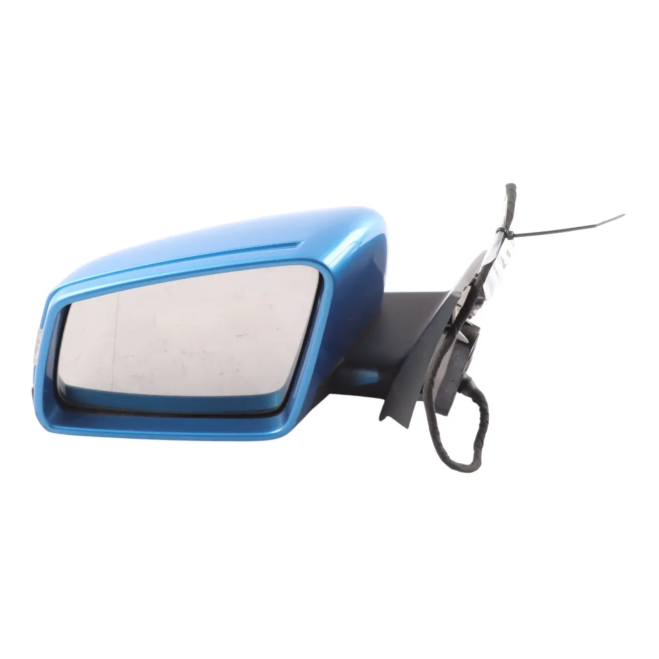 Mercedes W176 Wing Mirror Door Left N/S Outside South Seas Blue Metallic - 162