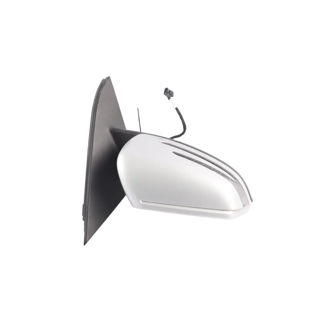 Wing Mirror Outside Power Fold Door Right O/S Polar Silver - 761 to Mercedes W176 with Part number A1768100200 Mercedes W176 Wing Mirror Outside Power Fold Door Right O/S Polar Silver - 761 - SKU RHD-A1768100200-PLS - Part number A1768100200
